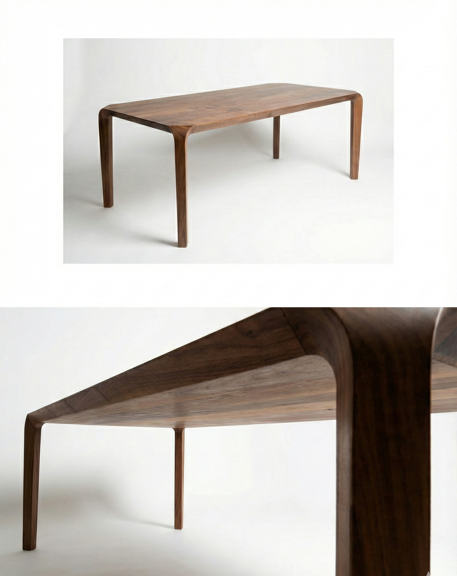 Walnut Waterfall Table